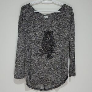 Kismet black and grey xs long sleeve shirt